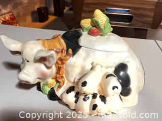 MaxSold Auction: Ceramic Pig and Piglets Cookie Jar - New Westminster (British Columbia, Canada) SELLER MANAGED Estate Sale Online Auction - Sixth Avenue