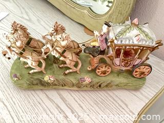 MaxSold Auction: Vintage Capodimonte Porcelain Cinderella Horse-drawn Carriage  - New Westminster (British Columbia, Canada) SELLER MANAGED Estate Sale Online Auction - Sixth Avenue