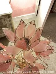 MaxSold Auction: Vintage Hollywood Regency Pink Lotus Lamp   - New Westminster (British Columbia, Canada) SELLER MANAGED Estate Sale Online Auction - Sixth Avenue
