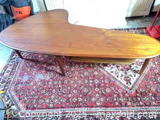 MaxSold Auction: Amorphous Boomerang Teak Danish Coffee Table, Two-Tier Shelf - Toronto (Ontario, Canada) SELLER MANAGED Reseller Online Auction - Sunrise Avenue