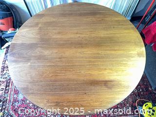 MaxSold Auction: Arne Jacobsen for Fritz Hansen Stamped Rosewood Danish Dining Table w Chromed Metal LegsB  - Toronto (Ontario, Canada) SELLER MANAGED Reseller Online Auction - Sunrise Avenue