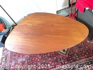 MaxSold Auction: George Tannier Stamped MCM Teak Kidney Coffee Table Denmark  - Toronto (Ontario, Canada) SELLER MANAGED Reseller Online Auction - Sunrise Avenue
