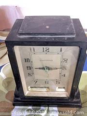 MaxSold Auction: Hammond Gregory Skyscraper Brown Art Deco Bakelite Clock Working Stamped  - Toronto (Ontario, Canada) SELLER MANAGED Reseller Online Auction - Sunrise Avenue