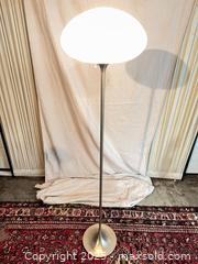 MaxSold Auction: Laurel Chrome Standing Floor Lamp w Frosted Glass Shade Working  - Toronto (Ontario, Canada) SELLER MANAGED Reseller Online Auction - Sunrise Avenue