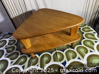 MaxSold Auction: MCM 1950’s Canadian 2 Tier  Coffee Table Solid Wood Birch  - Toronto (Ontario, Canada) SELLER MANAGED Reseller Online Auction - Sunrise Avenue
