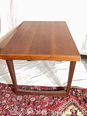 MaxSold Auction: Mid-Century Teak End Table 28&#34; x 18&#34; x 19&#34; - Toronto (Ontario, Canada) SELLER MANAGED Reseller Online Auction - Sunrise Avenue
