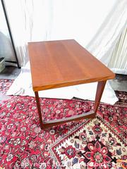 MaxSold Auction: Mid-Century Teak End Table 28&#34; x 18&#34; x 19&#34; - Toronto (Ontario, Canada) SELLER MANAGED Reseller Online Auction - Sunrise Avenue