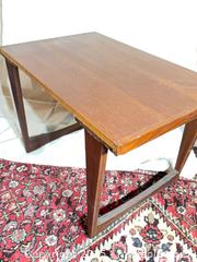 MaxSold Auction: Mid-Century Teak End Table 28&#34; x 18&#34; x 19&#34; - Toronto (Ontario, Canada) SELLER MANAGED Reseller Online Auction - Sunrise Avenue