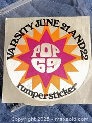 MaxSold Auction: Pop 69 Rumpersticker Varsity June 21 and 22 - Toronto (Ontario, Canada) SELLER MANAGED Reseller Online Auction - Sunrise Avenue