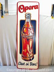 MaxSold Auction: Vintage 1940’s OPERA Litho on Tin Quebec “C’est si Bon!” Soda Advertising Sign - Toronto (Ontario, Canada) SELLER MANAGED Reseller Online Auction - Sunrise Avenue