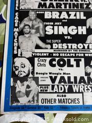 MaxSold Auction: Vintage 1960’s Wresting Historical Toronto Advertising Poster Lot C  - Toronto (Ontario, Canada) SELLER MANAGED Reseller Online Auction - Sunrise Avenue