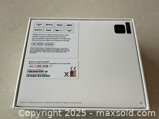 MaxSold Auction: APPLE 4K TV Brand New in the Box  - Toronto (Ontario, Canada) PARTNER MANAGED Estate Sale Online Auction - Esander Drive (STORAGE)