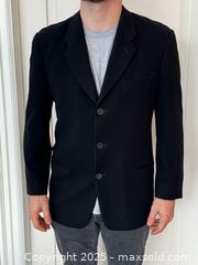 MaxSold Auction: Men’s Giorgio Armani Black Cashmere Jacket  - Toronto (Ontario, Canada) PARTNER MANAGED Estate Sale Online Auction - Esander Drive (STORAGE)