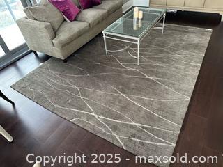 MaxSold Auction: Modern Grey + Cream Abstract Carpet from Weavers Art 8x10  - Toronto (Ontario, Canada) PARTNER MANAGED Estate Sale Online Auction - Esander Drive (STORAGE)