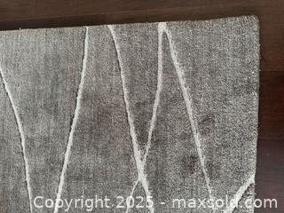 MaxSold Auction: Modern Grey + Cream Abstract Carpet from Weavers Art 8x10  - Toronto (Ontario, Canada) PARTNER MANAGED Estate Sale Online Auction - Esander Drive (STORAGE)