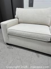 MaxSold Auction: Mitchell Gold Modern Cream Linen Textured Queen Sofa Bed - Toronto (Ontario, Canada) PARTNER MANAGED Estate Sale Online Auction - Esander Drive (STORAGE)