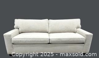 MaxSold Auction: Mitchell Gold Modern Cream Linen Textured Queen Sofa Bed - Toronto (Ontario, Canada) PARTNER MANAGED Estate Sale Online Auction - Esander Drive (STORAGE)