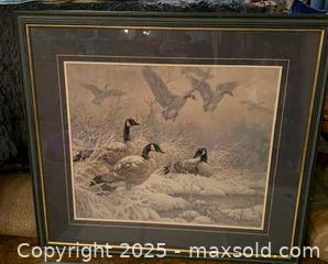 MaxSold Auction: Framed Canada Geese Print - Carleton Place (Ontario, Canada) SELLER MANAGED Downsizing Online Auction - Antrim Street