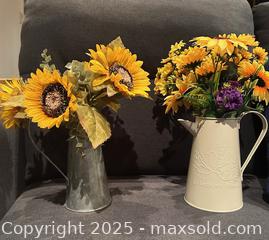 MaxSold Auction: Lot 2 - Vases with Brown Eyed Sunflowers - Carleton Place (Ontario, Canada) SELLER MANAGED Downsizing Online Auction - Antrim Street