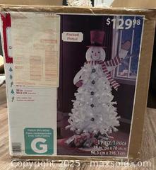 MaxSold Auction: Snowman White Christmas Tree - Carleton Place (Ontario, Canada) SELLER MANAGED Downsizing Online Auction - Antrim Street