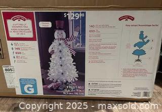 MaxSold Auction: Snowman White Christmas Tree - Carleton Place (Ontario, Canada) SELLER MANAGED Downsizing Online Auction - Antrim Street