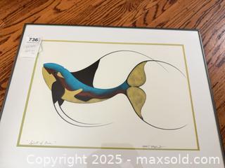 MaxSold Auction: 1992 Signed Indigenous Art “Spirit of Orca” by Garnet Tobacco A - New Westminster (British Columbia, Canada) PARTNER MANAGED Moving Online Auction - 8th Avenue