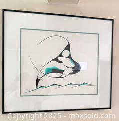 MaxSold Auction: 1992 Signed Indigenous Orca Whale Art A - New Westminster (British Columbia, Canada) PARTNER MANAGED Moving Online Auction - 8th Avenue