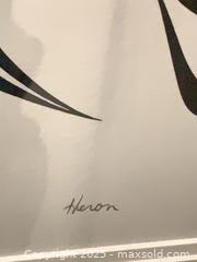 MaxSold Auction: 1993 “Heron” Limited Edition Print signed by Richard Shorty A - New Westminster (British Columbia, Canada) PARTNER MANAGED Moving Online Auction - 8th Avenue