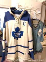 MaxSold Auction: Toronto Maple Leafs Hoodie and Bomber A - New Westminster (British Columbia, Canada) PARTNER MANAGED Moving Online Auction - 8th Avenue