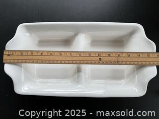 MaxSold Auction: 15" divided serving dish - London (Ontario, Canada) SELLER MANAGED Downsizing Online Auction - Charlotte Street