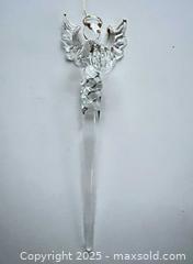 MaxSold Auction: 7" glass angel / icicle ornament - London (Ontario, Canada) SELLER MANAGED Downsizing Online Auction - Charlotte Street
