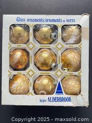 MaxSold Auction: Alderbrook Glass Christmas Tree Ornaments — Set of 9 - London (Ontario, Canada) SELLER MANAGED Downsizing Online Auction - Charlotte Street