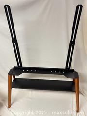 MaxSold Auction: Beech wood and metal minimalist TV stand (holds up to 75” tv) - London (Ontario, Canada) SELLER MANAGED Downsizing Online Auction - Charlotte Street