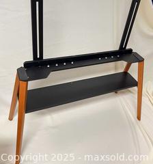 MaxSold Auction: Beech wood and metal minimalist TV stand (holds up to 75” tv) - London (Ontario, Canada) SELLER MANAGED Downsizing Online Auction - Charlotte Street