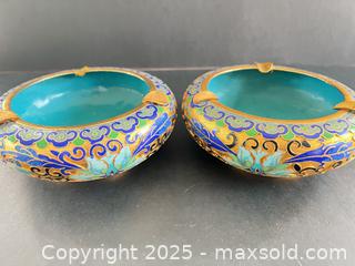 MaxSold Auction: Chinese-style Cloisonné Ashtrays - London (Ontario, Canada) SELLER MANAGED Downsizing Online Auction - Charlotte Street