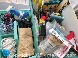MaxSold Auction: Craft supplies in plastic totes - London (Ontario, Canada) SELLER MANAGED Downsizing Online Auction - Charlotte Street