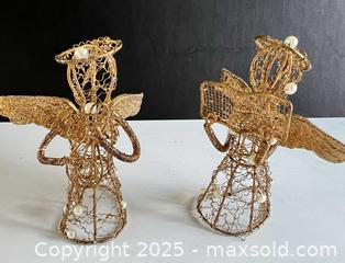 MaxSold Auction: Gold Wire Angel Ornaments with Pearl Accents (Pair) - London (Ontario, Canada) SELLER MANAGED Downsizing Online Auction - Charlotte Street