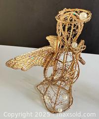 MaxSold Auction: Gold Wire Angel Ornaments with Pearl Accents (Pair) - London (Ontario, Canada) SELLER MANAGED Downsizing Online Auction - Charlotte Street