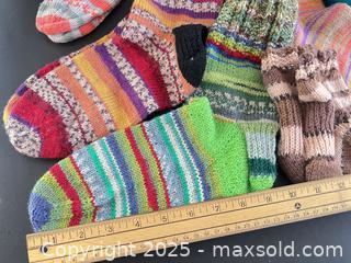 MaxSold Auction: Hand-knitted socks (approx size Womens’ 9)  - London (Ontario, Canada) SELLER MANAGED Downsizing Online Auction - Charlotte Street