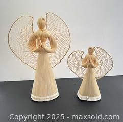 MaxSold Auction: Handmade Corn Husk Angel Figurines, Set of 2 (11" & 7") - London (Ontario, Canada) SELLER MANAGED Downsizing Online Auction - Charlotte Street