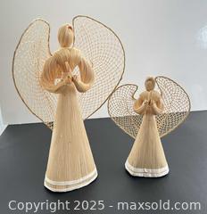 MaxSold Auction: Handmade Corn Husk Angel Figurines, Set of 2 (11" & 7") - London (Ontario, Canada) SELLER MANAGED Downsizing Online Auction - Charlotte Street