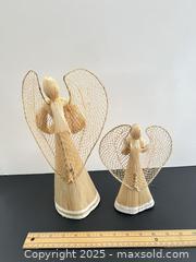 MaxSold Auction: Handmade Corn Husk Angel Figurines, Set of 2 (11" & 7") - London (Ontario, Canada) SELLER MANAGED Downsizing Online Auction - Charlotte Street