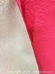 MaxSold Auction: Hot pink / white quilt with two pillow shams - London (Ontario, Canada) SELLER MANAGED Downsizing Online Auction - Charlotte Street