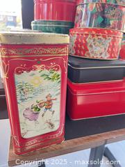 MaxSold Auction: Large lot of tins including both vintage and like-new - London (Ontario, Canada) SELLER MANAGED Downsizing Online Auction - Charlotte Street