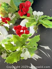 MaxSold Auction: LED candle with wreath & napkin rings - London (Ontario, Canada) SELLER MANAGED Downsizing Online Auction - Charlotte Street