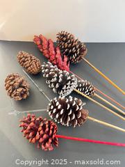 MaxSold Auction: Lot of 8 Decorative Pine Cone Stems, Assorted Styles - London (Ontario, Canada) SELLER MANAGED Downsizing Online Auction - Charlotte Street