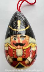 MaxSold Auction: Nutcracker Egg-Shaped Hanging Christmas Ornament, Papier-Mâché - London (Ontario, Canada) SELLER MANAGED Downsizing Online Auction - Charlotte Street