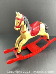 MaxSold Auction: Painted wooden rocking horse decor - London (Ontario, Canada) SELLER MANAGED Downsizing Online Auction - Charlotte Street