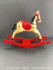 MaxSold Auction: Painted wooden rocking horse decor - London (Ontario, Canada) SELLER MANAGED Downsizing Online Auction - Charlotte Street