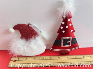 MaxSold Auction: Pier 1 Christmas Santa Hat & Santa-Tree Hanging Ornaments (2) - London (Ontario, Canada) SELLER MANAGED Downsizing Online Auction - Charlotte Street
